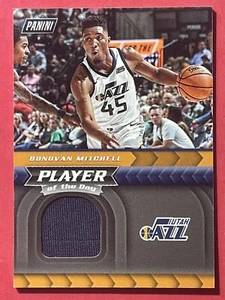 2017-18 Panini Player of the Day Patch Donovan Mitchell RC Rookie DM Jazz Cavs - Picture 1 of 6