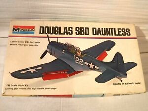 1/48 Mattel Monogram Douglas SBD Dauntless Sold 4 Parts Not Complete # 6830 '73