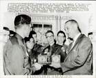 1966 Press Photo President Johnson and Boy Scouts in Washington - kfa50127
