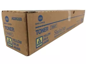 Genuine Konica Minolta TN321Y (A33K230) Yellow Toner Cartridge - NEW SEALED - Picture 1 of 1