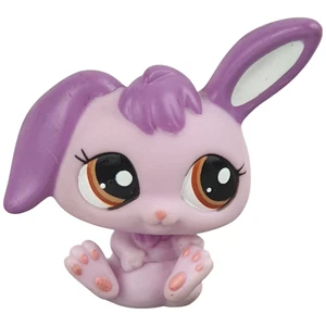 LPS Littlest Pet Shop #2300 Rabbit Baby 2009 Purple Gen 3 Brown Eyes Multi Pack - Picture 1 of 5