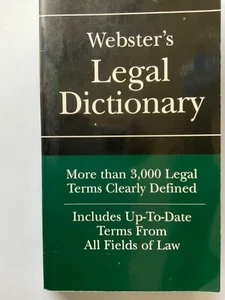 Webster Legal Dictionary by James E.Clapp-also- Apendix-Constitutional Amendmens - Bild 1 von 3