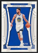Stephen Curry 2022-23 Panini National Treasures 63/75 Base Golden Warriors #63