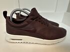 Nike Air Max Thea Trainers Womens Size Us 8 Mahogany Leather Casual Sneakers