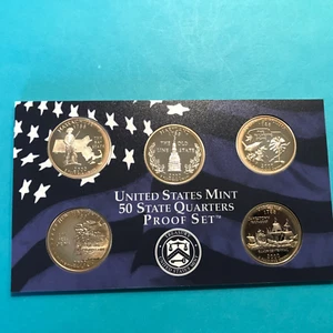 2000 S State Quarters Set Proof 5 Coins FREE SHIP ***SEE PICS - Picture 1 of 2