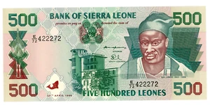 Sierra Leona... P-23a... 500 Leones... 1995... Elección *UNC* - Imagen 1 de 2