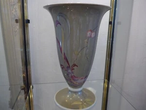 Rosenthal Porzellan Vase Art Deko Tischvase Vogel und zartes Blumendekor - Picture 1 of 11