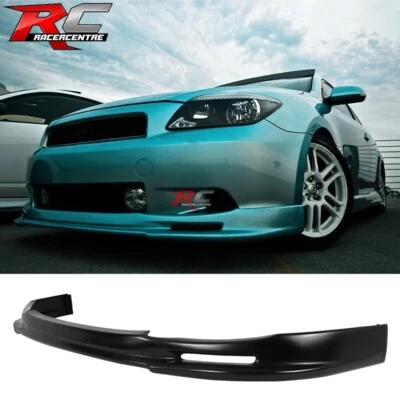 Fit 05-10 Scion TC Mugen Style Front Bumper Lip Splitter Kit Unpainted Black PU Foto 1 de 4