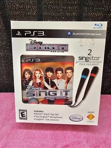 Playstation 3 Disney Sing It Pop Hits With 2 Singstar Wired Microphones - PS3 - Picture 1 of 6