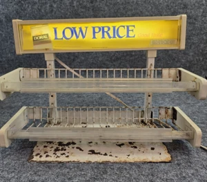 Vintage Doral Zigaretten Metall Theke Display Werbung Geschäft beleuchtet Drahtständer - Bild 1 von 12