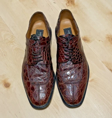 Mezlan Platinum Genuine Crocodile Brown 12M - Image 1 of 4