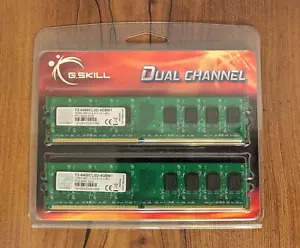 G. Skill DDR2 RAM MEMORY 4GB Kit 2GBx2 DDR2 800 CL5 F2-6400 1.8v CL5D-4GBNT - Picture 1 of 1
