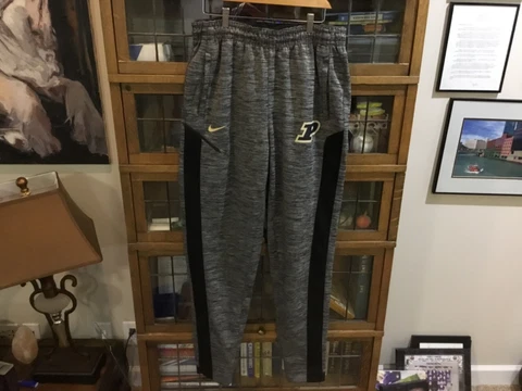 Purdue Boilermakers #32 TEAM ISSUED NIKE Gray Basketball Warm Up Pants SZ XLTT Cover