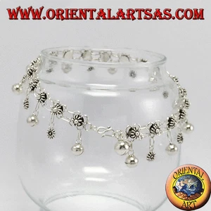 Cavigliere in argento fiorellini e campanelli - Imagen 1 de 2