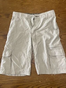 Burnside Shorts Mens 26 Khaki Cargo Quick Dry Outdoor Hiking Casual Bottoms JH6 - Picture 1 of 4