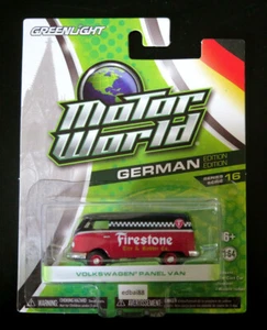 Greenlight Die-cast Motor World German Edition Volkswagen Panel Van, Firestone - Picture 1 of 4