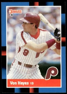 1988 Donruss Baseball Card Von Hayes Philadelphia Phillies #207 - Picture 1 of 2
