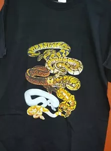 T-shirt Royal Python Snake taglie per adulti. Palla Pitone Rettile POSTA GRATIS - Foto 1 di 1