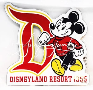 Disney Parks Disneyland 1955 Magnet Mickey Mouse Rot D Buchstabe Monogramm DLR Neu - Bild 1 von 1