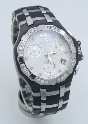 Concord Saratoga Damen Uhr Quarz mit Diamanten  Swiss Made Ref.14.H1.1881 1 S - Bild 1 von 4