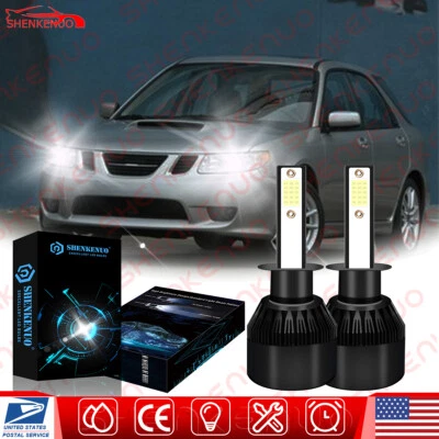 Kit de faros LED para Saab 9-2X 2005-2006 H1 6000K bombillas blancas haz bajo Foto 1 de 4