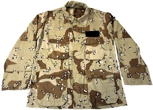 Vintage USGI Desert Camouflage Shirt 1983 Medium Regular 3-Color BDU USAF - Picture 1 of 9