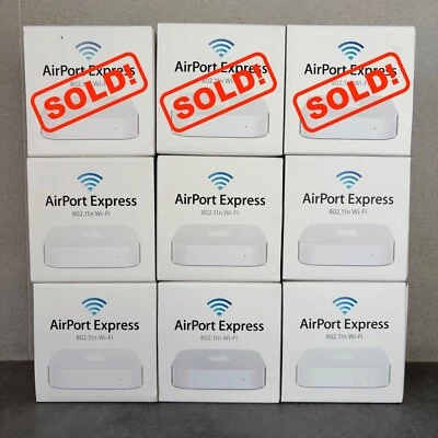 apple airport express 802.11n 2a generazione 2nd gen a1392 mc414 airplay 2 boxed - Image 1 of 4