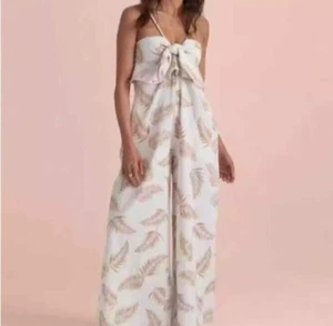 Billabong Sincerely Jules Twist Palm Print Jumpsuit - SIZE SMALL - Picture 1 of 10