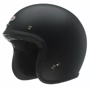 Casco de motocicleta Bell Custom 500 negro mate sólido - Imagen 1 de 12