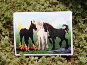 Foal Trio - DND 5e RPG Cute Animal Gaming Tabletop Sticker 3 inches by 3 - Picture 1 of 1