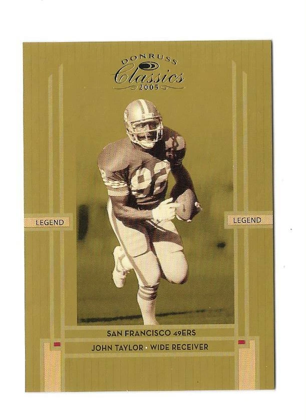 2005 CLASSICS NFL FOOTBALL LEGEND #146 JOHN TAYLOR /1000,SAN FRANCISCO 49ERS - Image 1 of 1