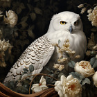 Barn  Owl Painting Handmade 12x12 Vintage handmade Decor