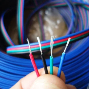 4-Pin Male/Female Connectors Wire Cable for 3528 5050 RGB LED Strip Light - Picture 1 of 10