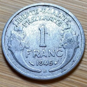 PIECE DE 1 FRANC MORLON ALUMINIUM 1945 B (1202) - Imagen 1 de 2