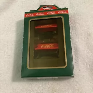 Coca-Cola Vintage Collectables...TOWN SQUARE Set of 2 PARK BENCHES...orig box - Picture 1 of 6