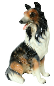 Alte 30cm große Hunde Figur Tierfigur Hund Cortendorf Collie 3867 Hundefigur TOP