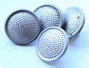 Group Of 4 Antique Old Swedish Military Metal Buttons - Picture 1 of 4