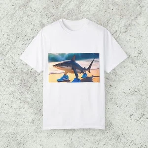 Tralalero Tralala Shark T-Shirt, Cute Ocean Animal Tee, Men Women Kids - Picture 1 of 17