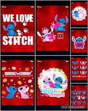 Topps Disney Collect Digital 8 Card Limited Edition Stitch Love Red Insert Set