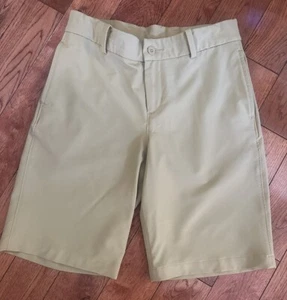 Nike Dry-fit Boys Flat Front Golf Shorts. Size M. Khaki Beige - Picture 1 of 2