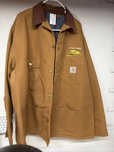 CARHARTT Men's Railway Carmen Coat  Long Sleeve Jacket Size 54 Tall - Picture 1 of 11