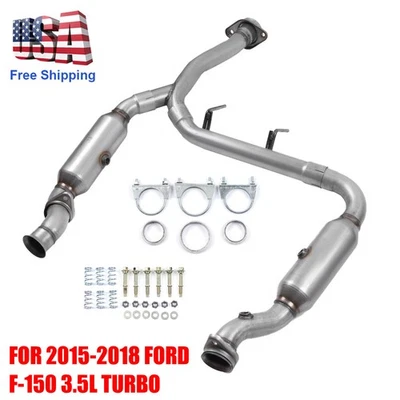 Genuine OEM Left & Right Catalytic Converter For 2015-2018 FORD F-150 3.5L Turbo Foto 1 de 4