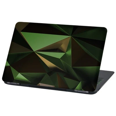 Laptop Folie Aufkleber 13-17"Zoll Skin Vinyl Notebook LP55 Polygon Camouflage - Bild 1 von 4