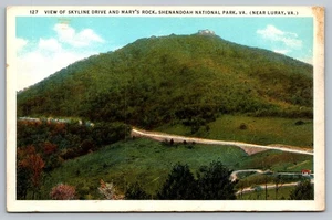 Vintage Skyline Drive & Mary's Rock Postcard Shenandoah National Park VA - Picture 1 of 2