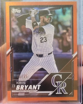 2025 Topps Lids X Mitchell And Ness Kris Bryant Orange 13/25 - Image 1 of 4