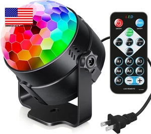 Sound aktivierte Partybeleuchtung mit Fernbedienung DJ-Beleuchtung, Discokugel Strobe Bühne Li - Bild 1 von 7