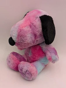 Juguete de peluche Snoopy Tie Dye púrpura azul cedro feria - Imagen 1 de 12