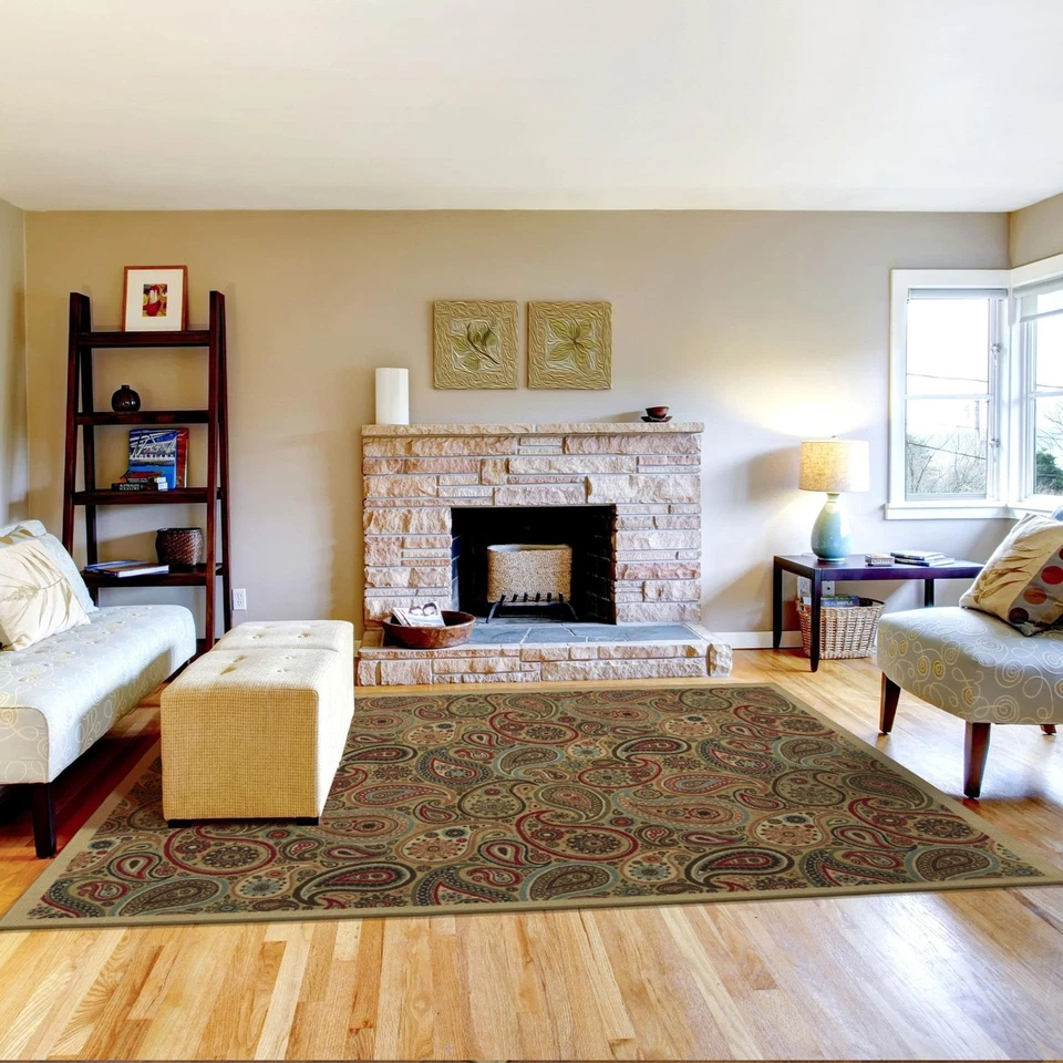 5' x 6'6" Rugs for Living Room Paisley Area Rug for Bedroom - Non Slip Durabl... - Image 1 of 4