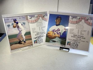1999 Nolan Ryan HOF Induction Day Card Stamped Set July 25th 1999 Rangers Mets - Picture 1 of 12