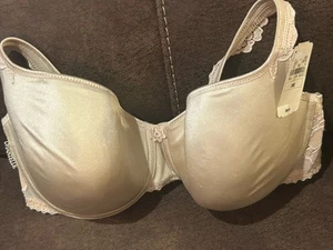 CHANTELLE 13F1 Norah Seamless Comfort Underwire Bra Beige Nude 36E Lace - Picture 1 of 14